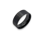 Flat Black Ceramic Comfort ring core 8 mm