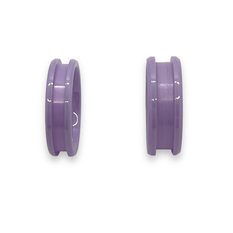 Purple inlay ceramic channel ring core 6mm, 8mm