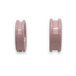 Pink inlay ceramic channel ring core 6mm, 8mm