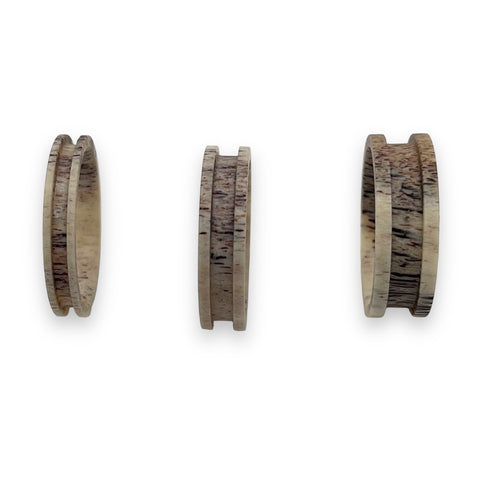Deer Antler Channel inlay ring cores 4mm, 6mm and 8mm width 