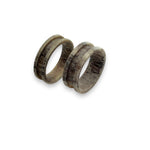 Deer Antler Channel inlay ring core 4mm, 6mm and 8 mm width