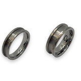 Hammered Tungsten ring core