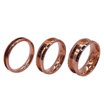 Tellurium Copper inlay channel ring core