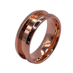 Tellurium Copper inlay channel ring core