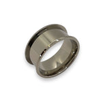 Flat edge Titanium channel ring core 10 mm channel