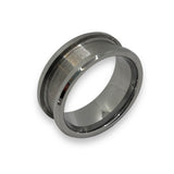 Tungsten ring cores 6mm inlay Channel