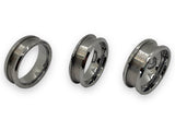 Tungsten ring cores 4mm, 5mm, 6mm inlay Channel