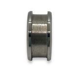Tungsten 12 mm wide ring core 8 mm inlay channel