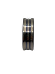 Black Titanium double line ring core F11-2086