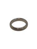 Narrow ring with detailed edge Titanium ring core F11-2046