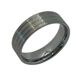 Flat Tungsten Comfort ring core 6mm