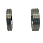 Flat Tungsten Comfort ring core 4mm, 6mm