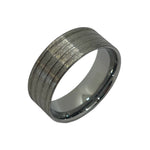 Flat Tungsten Comfort ring core 8mm