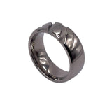 Cross Cut inlay channels Titanium ring core