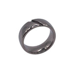 Cross Cut inlay channels Titanium ring core