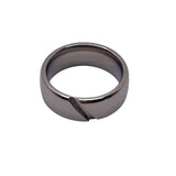 Cross Cut inlay channels Titanium ring core