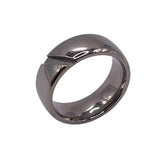 Cross Cut inlay channels Titanium ring core