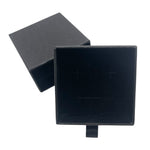 Wood grain textured paper ring boxes