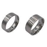 Cobalt chrome comfort fit flat ring cores, 6mm and 8mm total widths