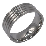Cobalt chrome comfort fit flat ring cores 8 mm total widths