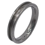 Stainless Damascus Channel ring core