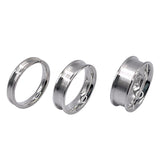.925 Sterling Silver channel ring cores