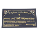 Genuine Whiskey barrel oak ring blank