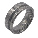Damascus Offset channel ring core
