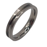 Titanium S/Wave Channel ring core 4mm,