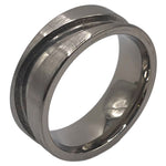 Titanium S/Wave Channel ring core 8mm