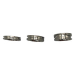 Titanium S/Wave Channel ring core 4mm, 6mm and 8mm