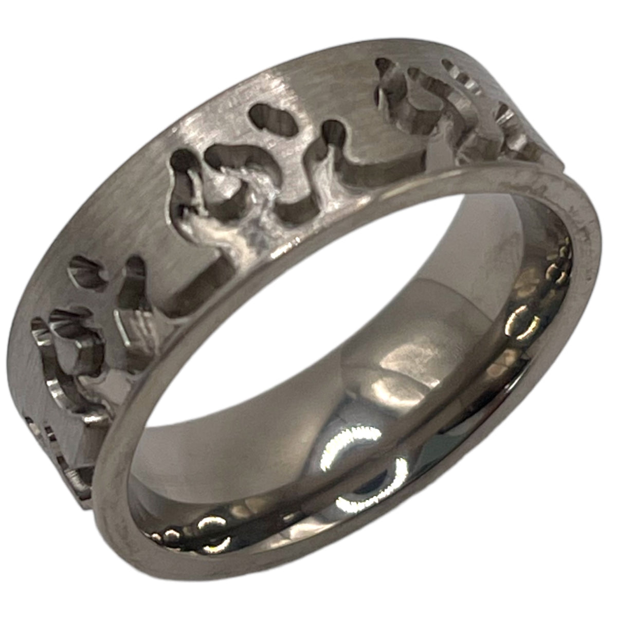 Titanium flame inlay channel ring core – Ringsupplies.com