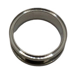 Titanium Top and Side inlay channels ring core