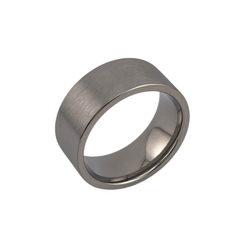 Black Titanium customizable ring core 10mm width