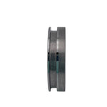 Tungsten offset inlay channel ring core 6mm, 8mm total width options