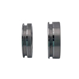 Tungsten offset inlay channel ring core 6mm, 8mm total width options