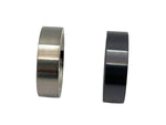 Black Titanium customizable ring core 8 mm width