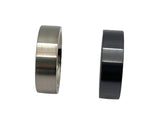 Black Titanium customizable ring core 8 mm width