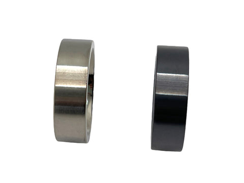 Black Titanium customizable ring core 8 mm width