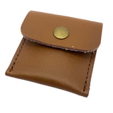 Leather ring pouches - brown
