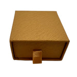 Wood grain textured paper ring boxes- earth