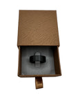 Wood grain textured paper ring boxes - copper
