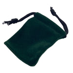 Velvet ring pouch for rings - green