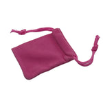 Velvet ring pouch for rings - pink