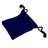 Velvet ring pouch for rings - blue