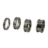 Cobalt chrome channel, rounded edge ring core
