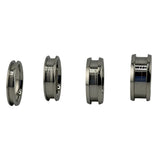 Cobalt chrome channel, rounded edge ring core