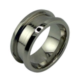 Cobalt chrome channel, rounded edge ring core