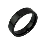 Black ceramic customizable ring core 4mm, 6mm