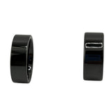 Black ceramic customizable ring core 8mm, 10mm